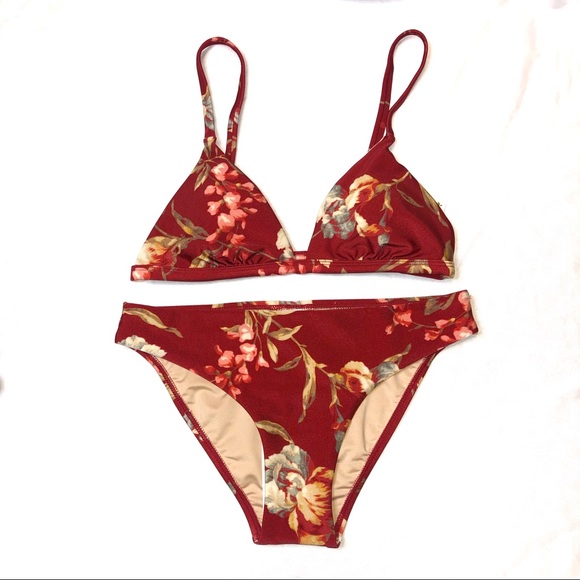 ‼️SOLD‼️ 3 Piece Set - Chelsea & Violet Ruffle Floral Bikini - Small - Picture 2 of 12